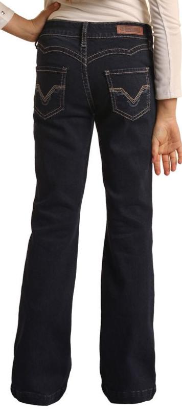 ROCK ROLL GIRLS MID RISE EXTRA STRETCH TROUSER JEANS