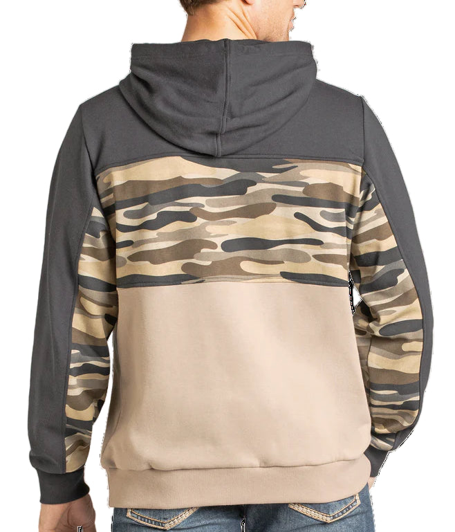 MEN'S ROCK AND ROLL CAMO BLOCK HOODIE
