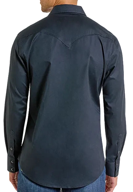 ROCK & ROLL DENIM MEN'S LONG SLEEVE SOLID TWILL in BLACK