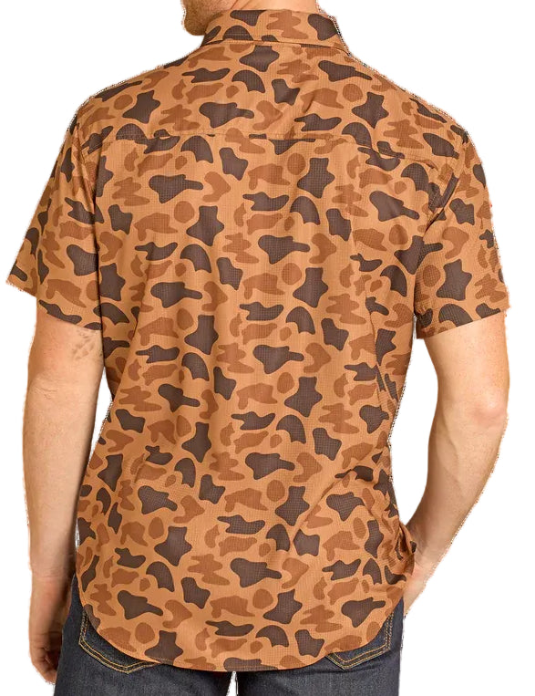 ROCK AND ROLL MEN'S TEK WESTERN SHIRT - CAMO