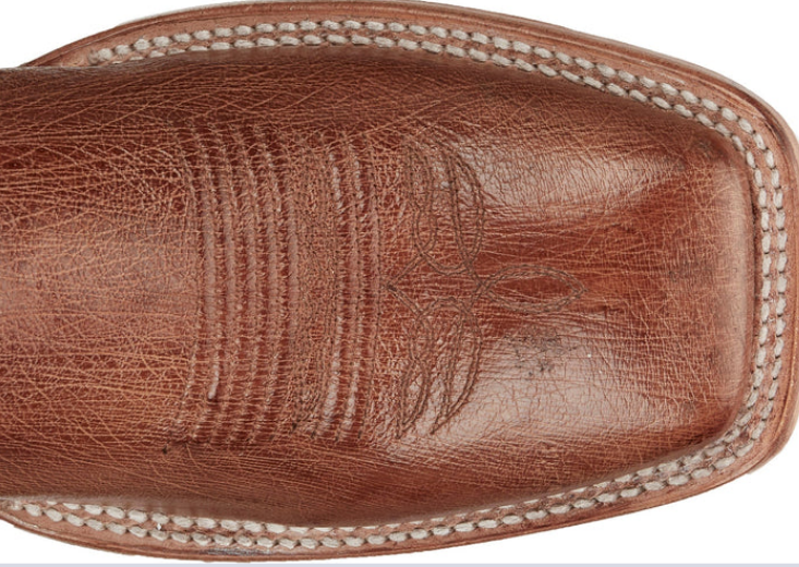 JUSTIN MEN'S BRECK COGNAC VINTAGE SMOOTH OSTRICH BOOTS
