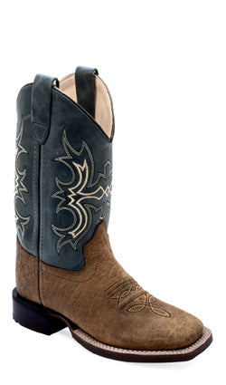 OLD WEST BOY'S WIPEOUT TOP /BULLHIDE COWBOY BOOTS