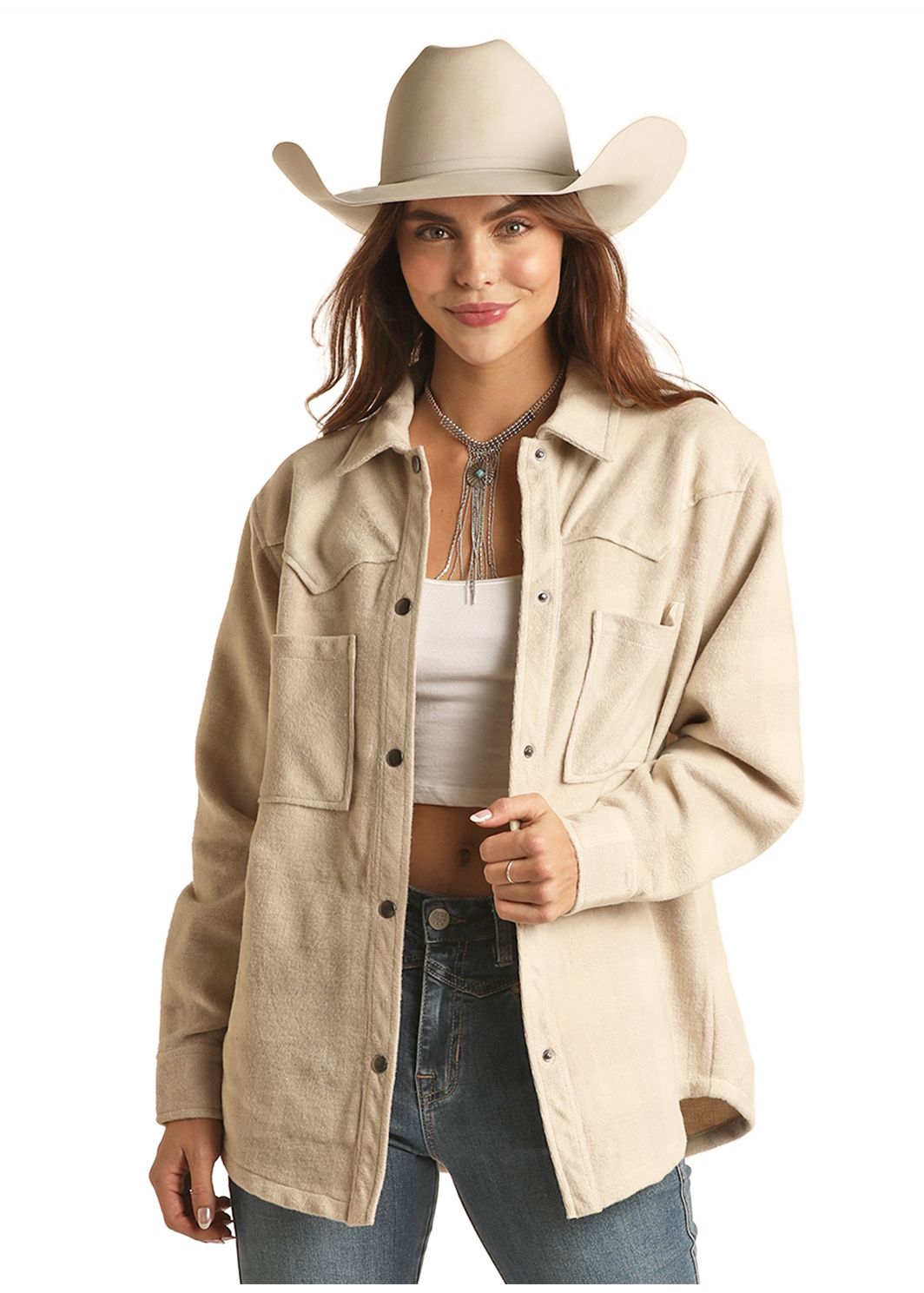 Rock & Roll Cowgirl Womens Shacket | LADIES JACKET | FREDERICKSBURG ...