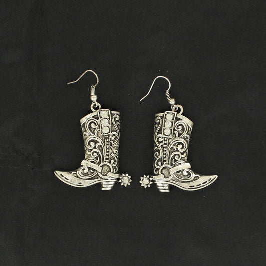 BLAZIN ROXX COWBOY BOOT DROP EARRINGS