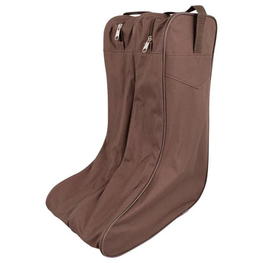 WESTERN TWIN ZIPPER BOOT BAG in BROWN or TAN