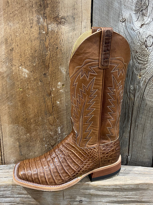 ANDERSON BEAN MENS POST OAK CAIMAN BELLY BOOTS