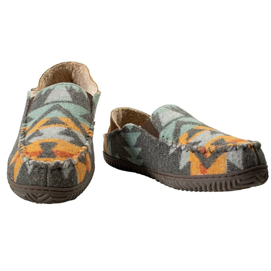 TWISTER MEN'S "CHARLIE" AZTEC MOCCASIN SLIPPERS