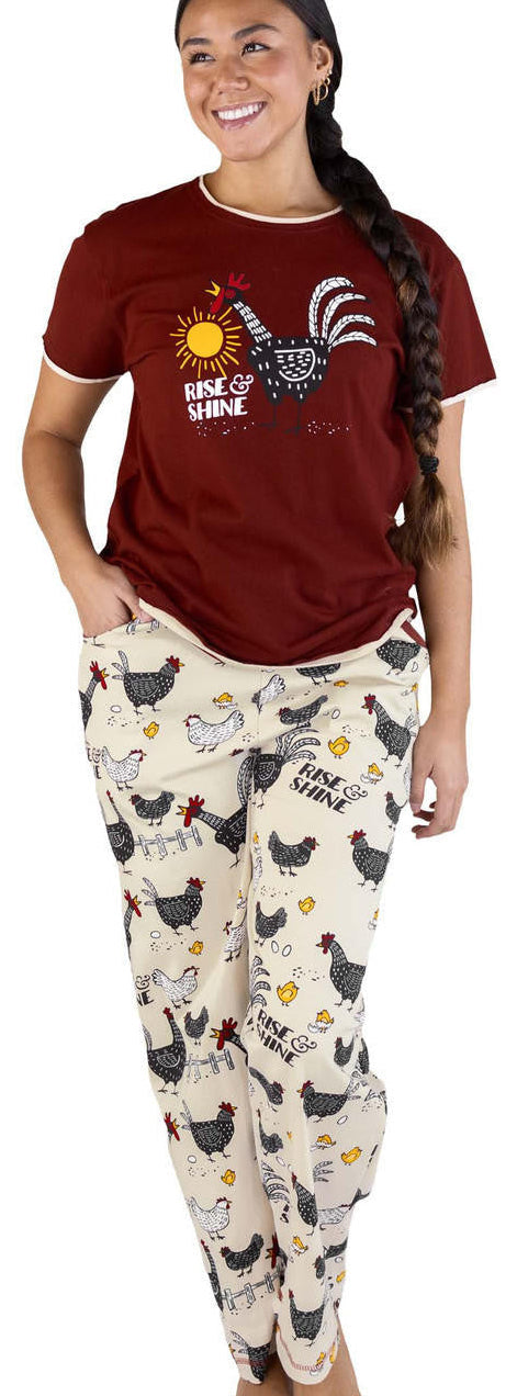 WOMEN'S "RISE & SHINE" PJ SET