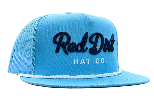 RED DIRT HAT CO COWBOY BILL HAT in LT BLUE