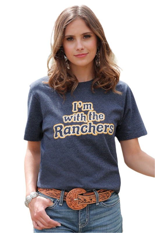 CRUEL DENIM WOMEN'S "RANCHER" TEE - NAVY
