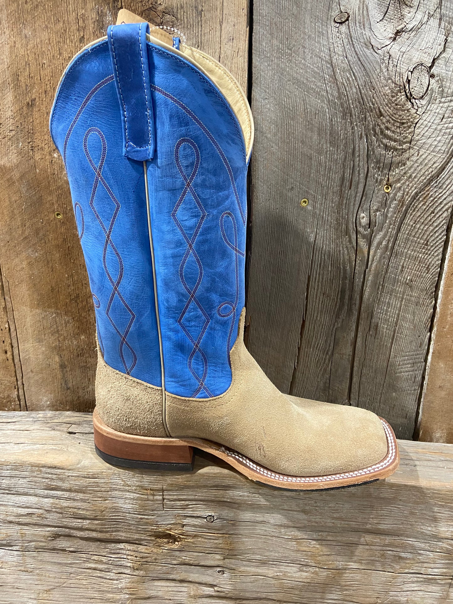 ANDERSON BEAN TAN CRAZY HORSE ROUGHOUT MENS BOOTS