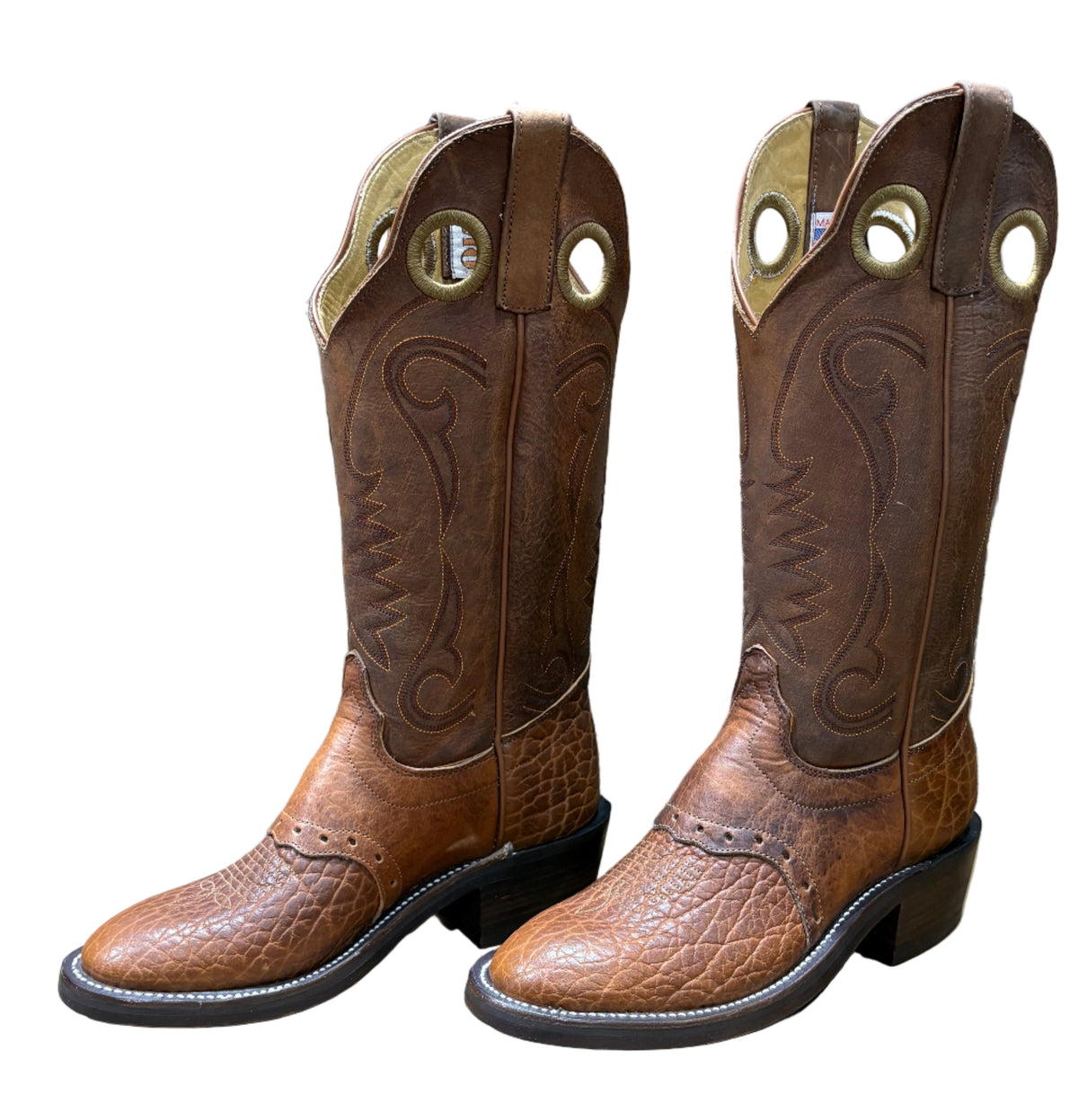 OLATHE Men\'s 7C Western Cowboy Ranch Wear Buckaroo Boots 17\