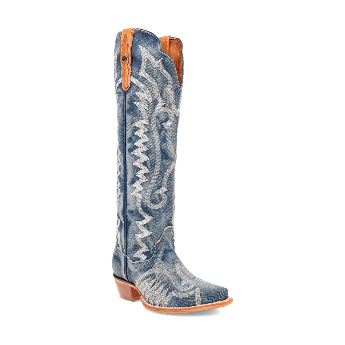 DAN POST LADIES "DENIM DARLING" 19" TALL BOOTS