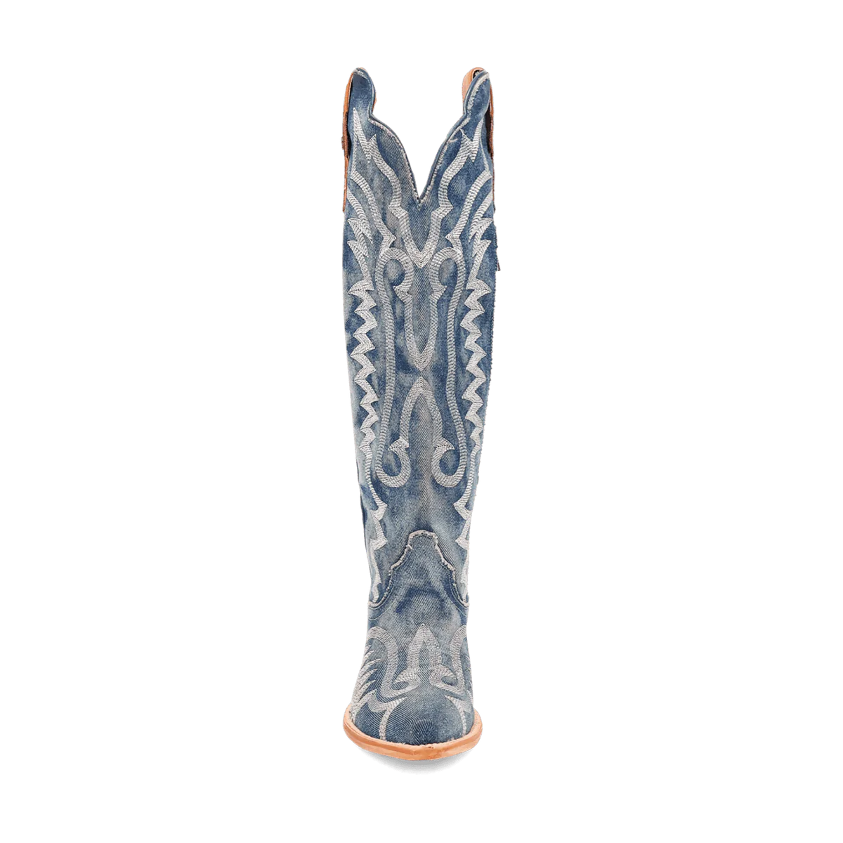 DAN POST LADIES "DENIM DARLING" 19" TALL BOOTS