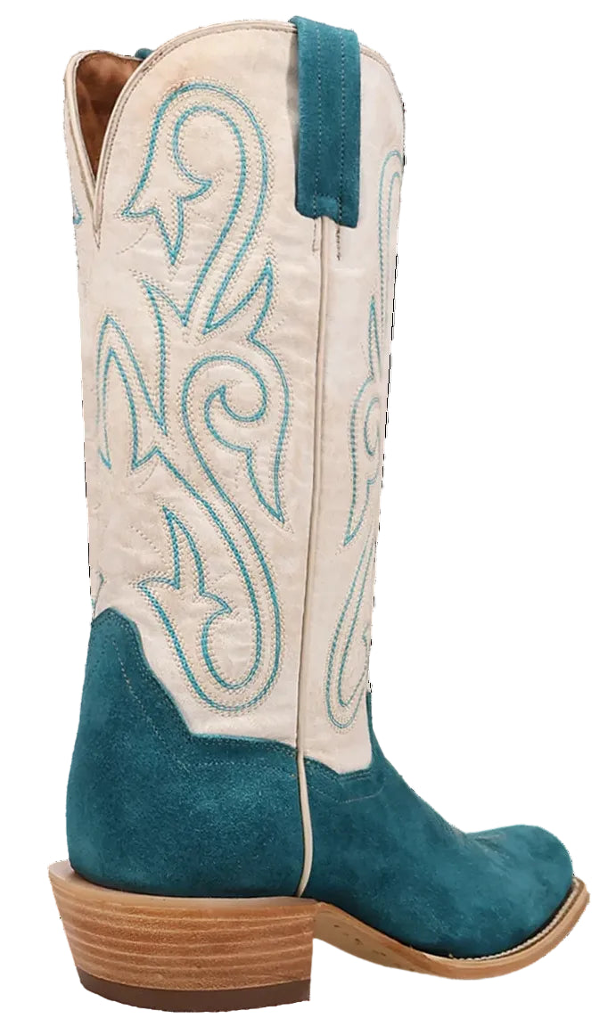 LADIES' DAN POST LANESSA 13" BOOT - TURQUOISE SUEDE