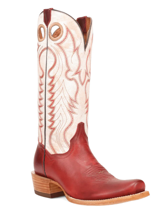 LADIES' DAN POST ADELAIDE RED STOCKMAN BOOTS