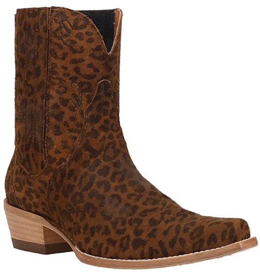 LADIES' DAN POST FERAL 7" BOOTIE - LEOPARD