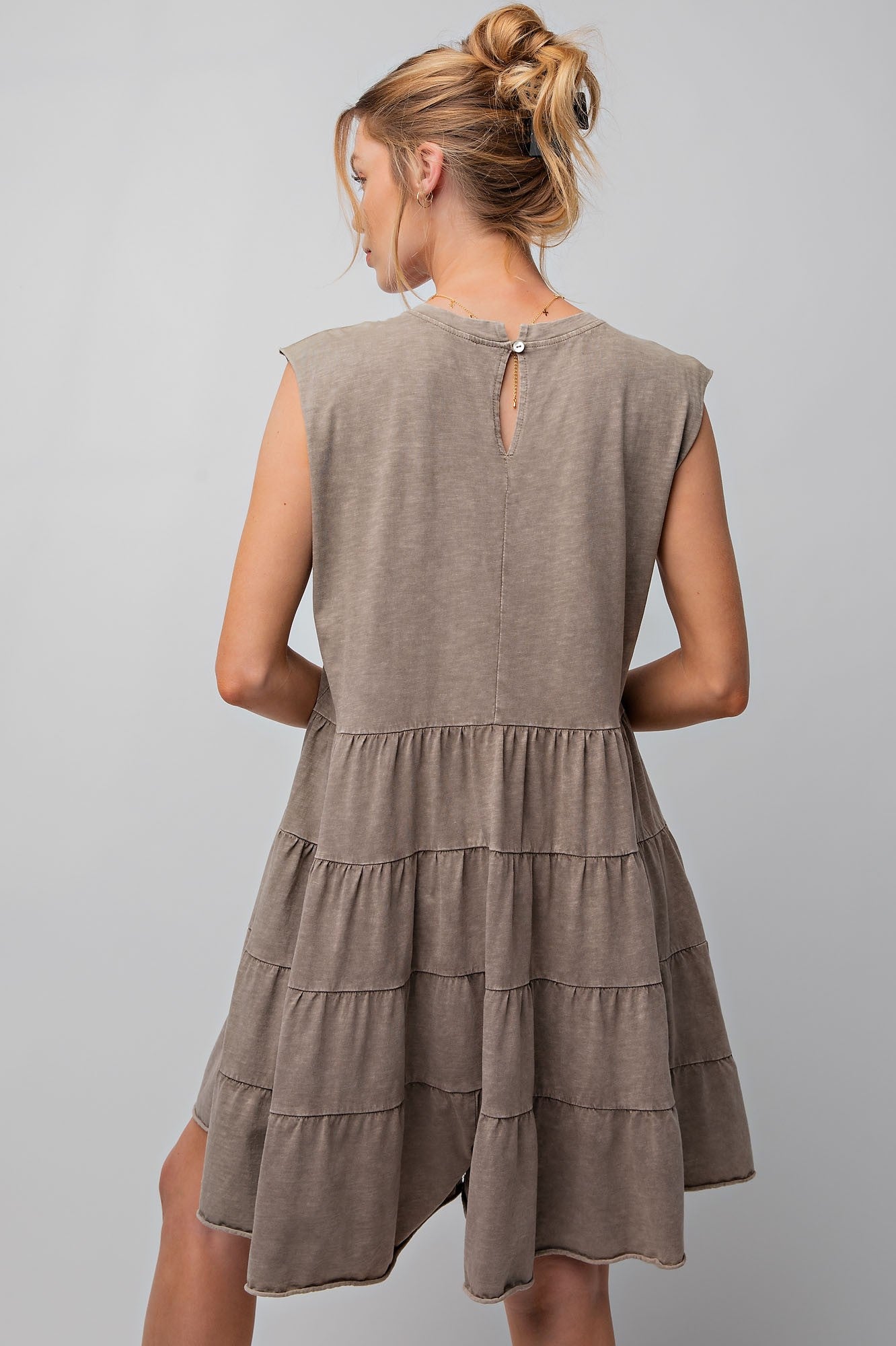 MINERAL WASHED SLEEVELESS ROMPER