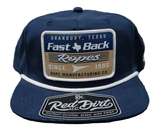 RED DIRT HAT CO FAST BACK 5 PANEL UNSTRUCTURED CAP in NAVY