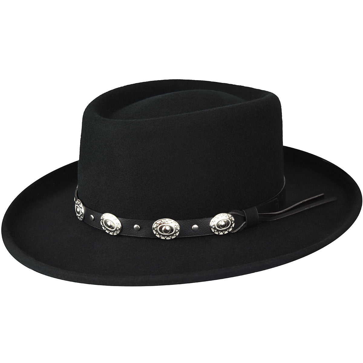 BAILEY EDDY BROS. GAMBLER HAT - BLACK