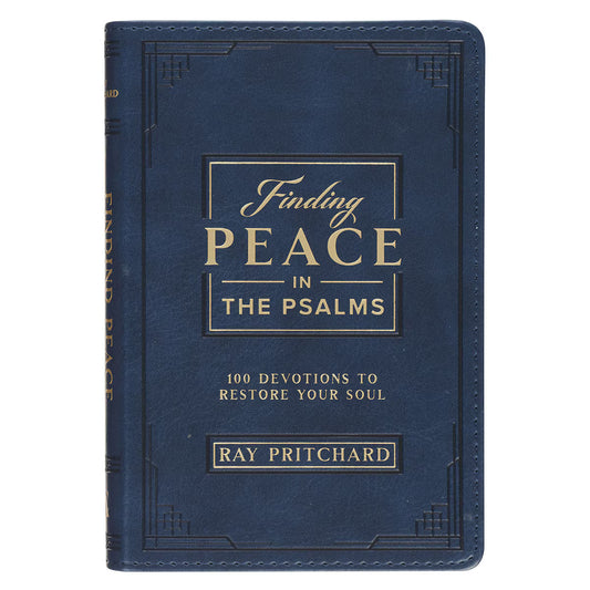 FINDING PEACE IN THE PSALMS BLUE LEATHER DAILY DEVOTIONAL