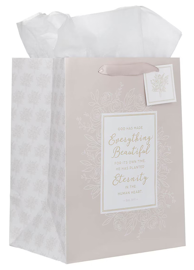 "EVERYTHING BEAUTIFUL" LARGE GIFT BAG, ECCLESIASTES 3:11