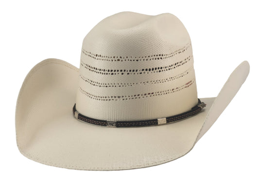 HIGH STAKE 25X NATURAL BANGORA STRAW HAT