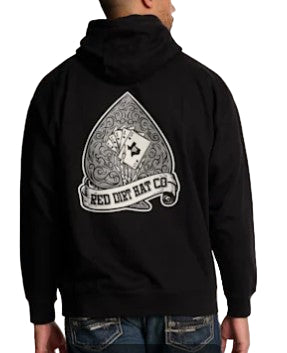 RED DIRT HAT CO HOLD 'EM HOODIE - BLACK