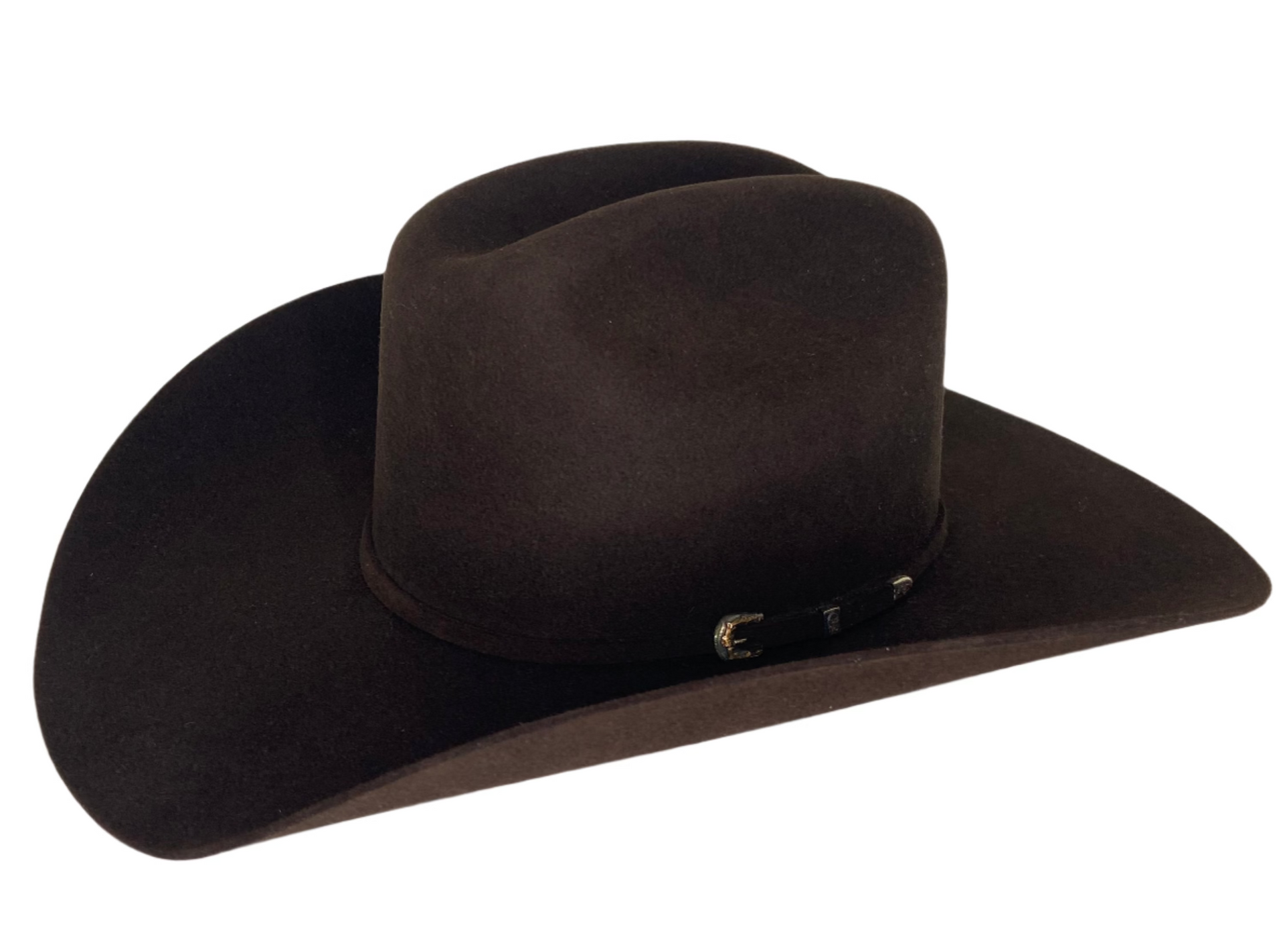 SERRATELLI 8X PEAK CHOCOLATE FELT HAT – Yee Haw Ranch Outfitters display picture 1