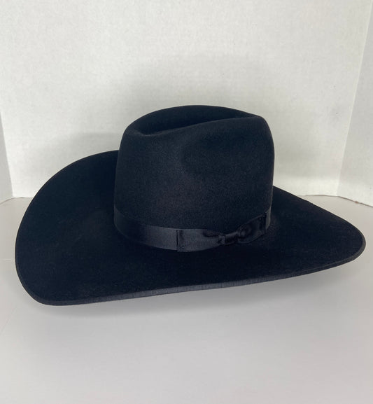 SERRATELLI 6X CATT6 BRICK BLACK FELT HAT