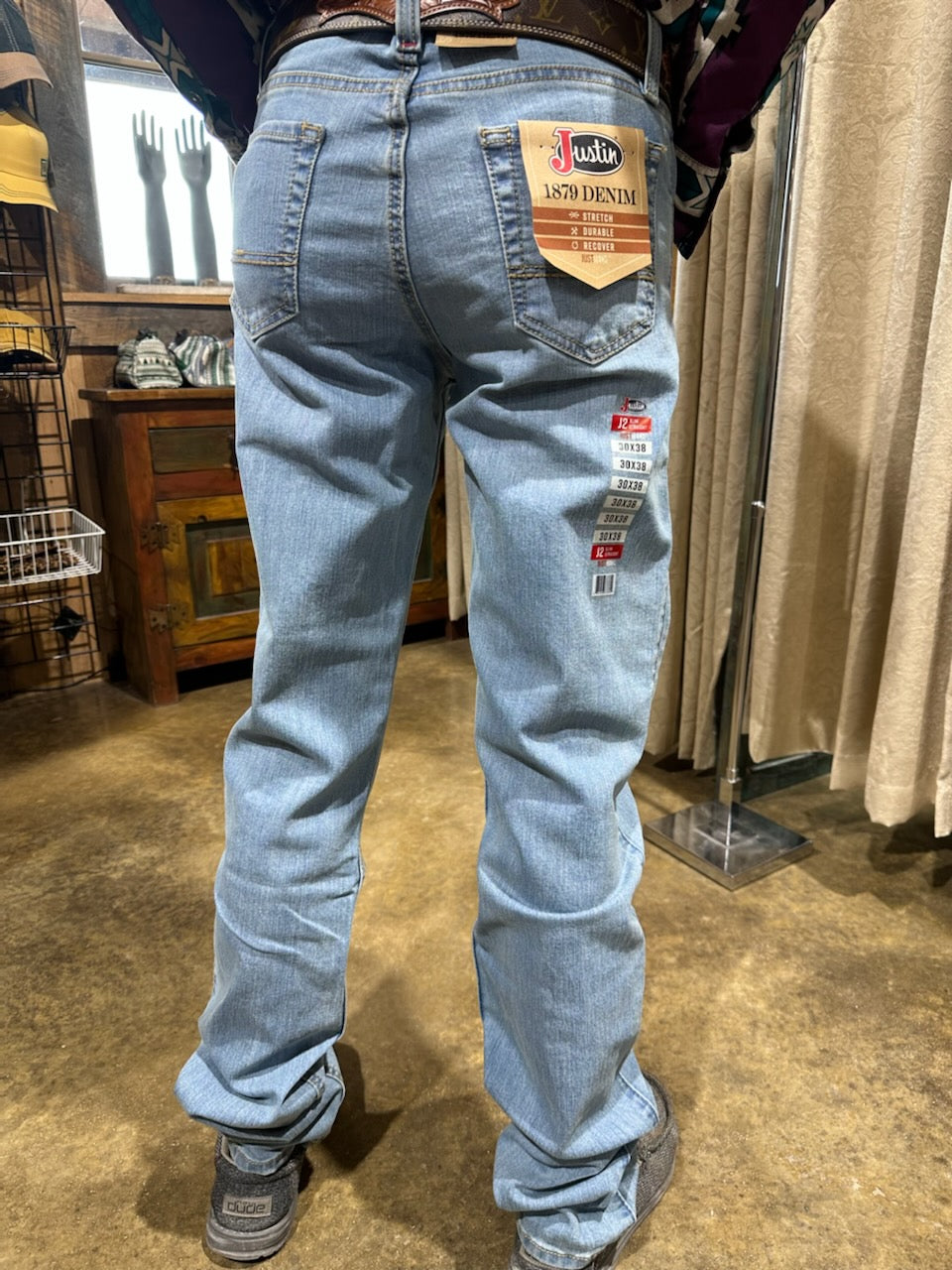 JUSTIN JEANS 1879 LIGHT WASH SLIM FIT