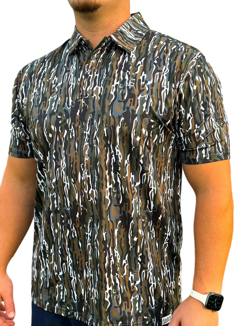 EMBRY OUTDOORS RANCH CAMO GOLF POLO