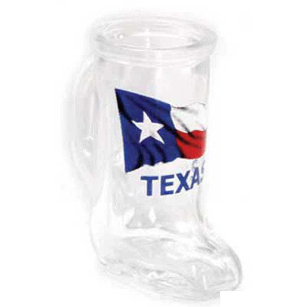 Texas Flag Mini Boot Glass