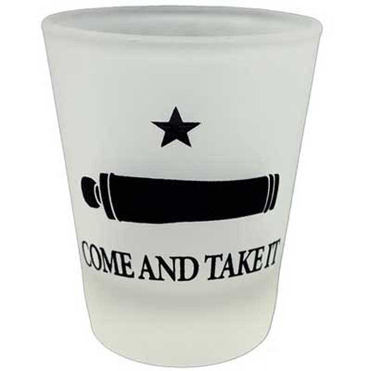 Frosted Come And Take It Shot Glass