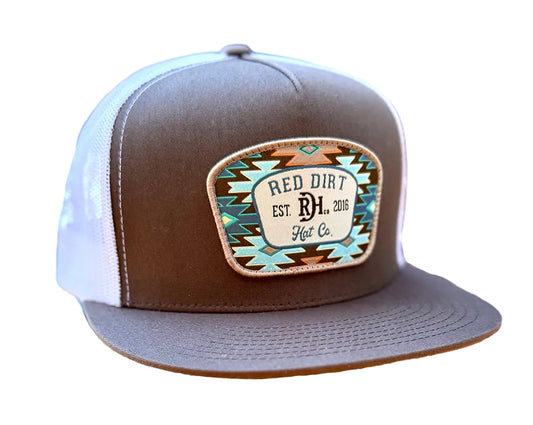 RED DIRT HAT CO AZTEC JANGO HAT in BROWN/WHITE