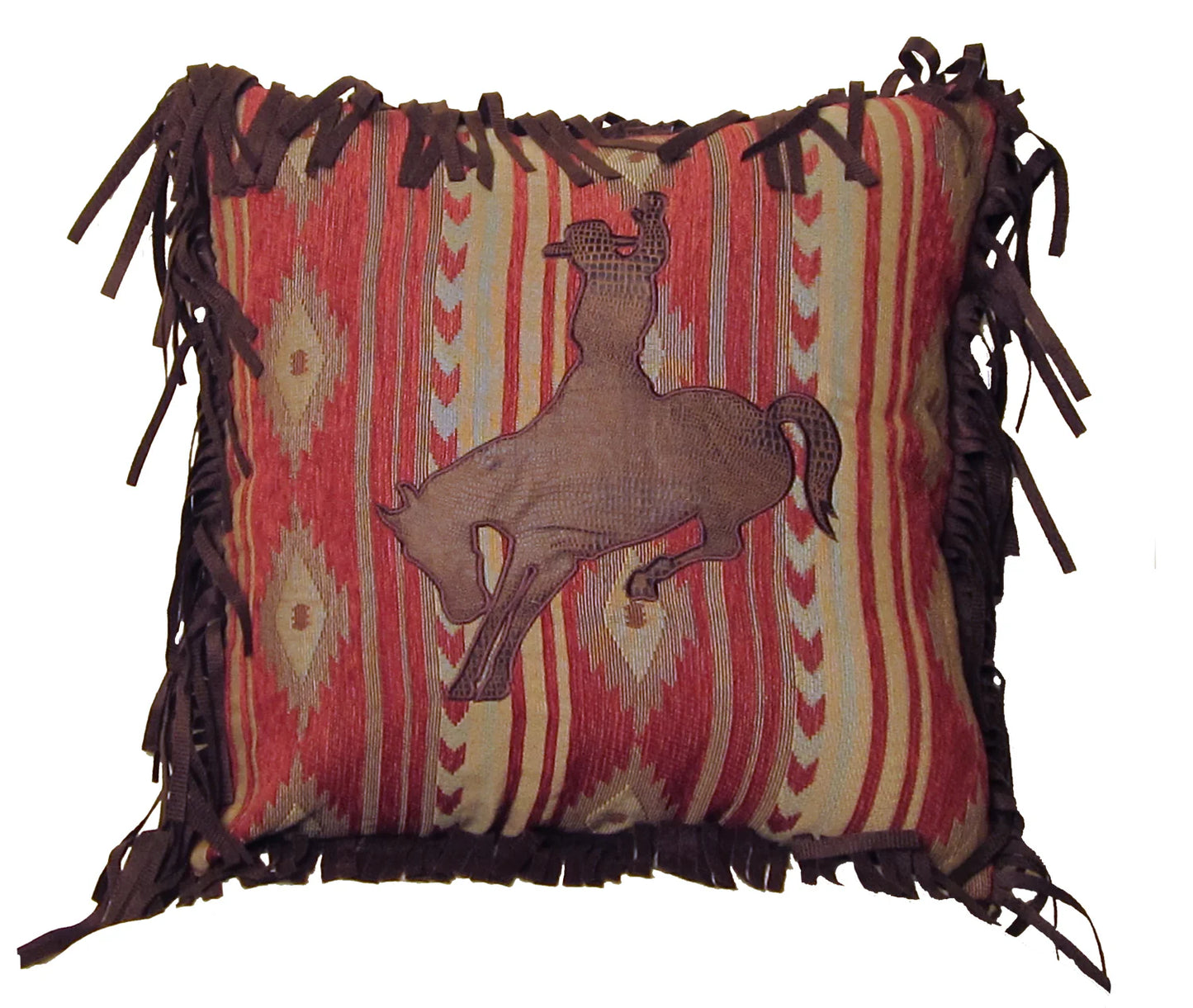 SOUTHWESTERN BRONC HORSE PILLOW
