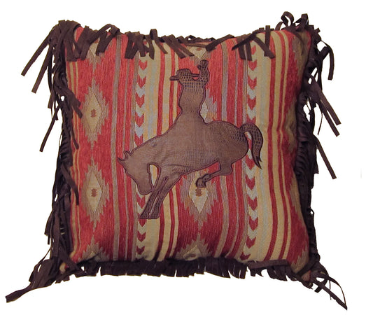 SOUTHWESTERN BRONC HORSE PILLOW