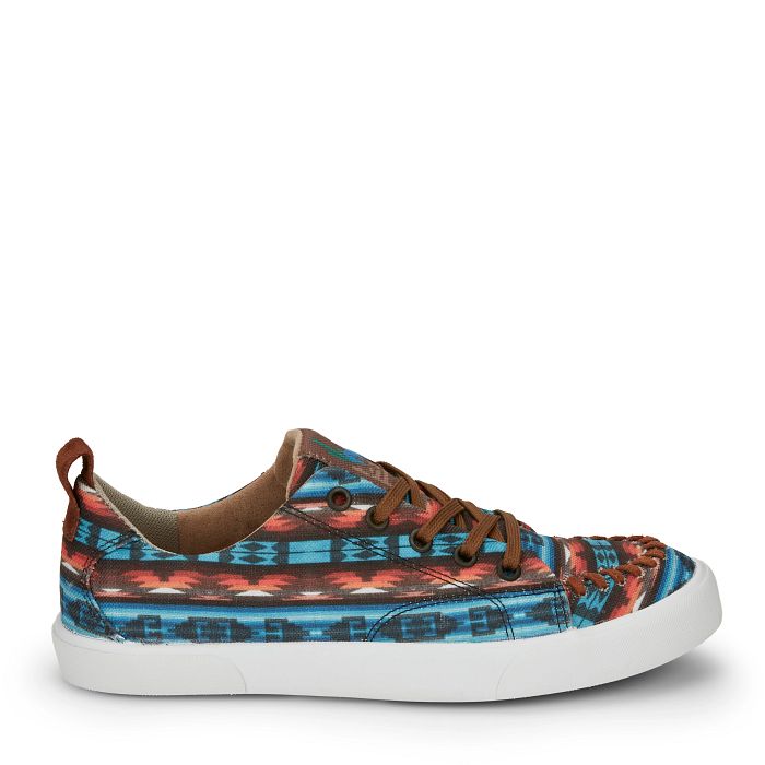 JUSTIN LADIES REBA ARREBA BLUE-MULTI SHOES