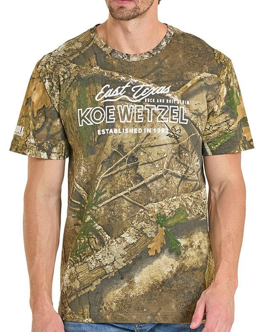 ROCK & ROLL DENIM KOE WENTZEL CAMO TEE-SHIRT