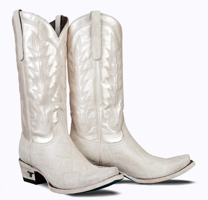 LANE "LEXI ROGUE" BOOTS in PEARL PYTHON