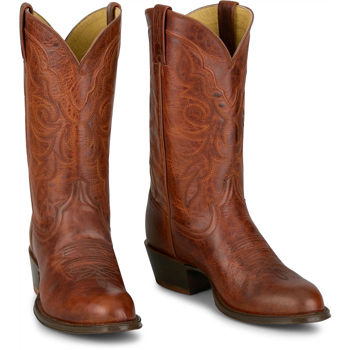 MEN'S TONY LAMA "MARCO" 12" WESTERN BOOT - COGNAC