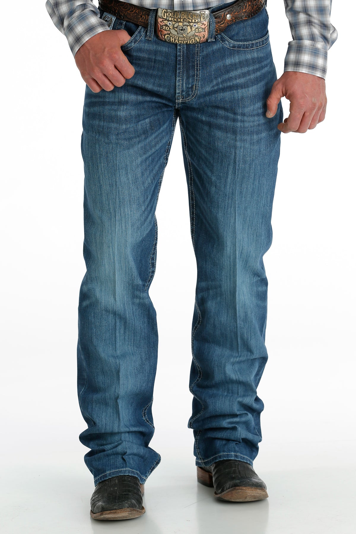 CINCH MEN'S RELAXED FIT WHITE LABEL - MEDIUM STONEWASH