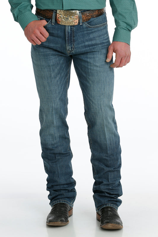 CINCH MEN'S SLIM FIT SILVER LABEL JEAN - MEDIUM STONEWASH