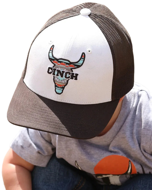 CINCH BOY'S AZTEC SKULL TRUCKER CAP