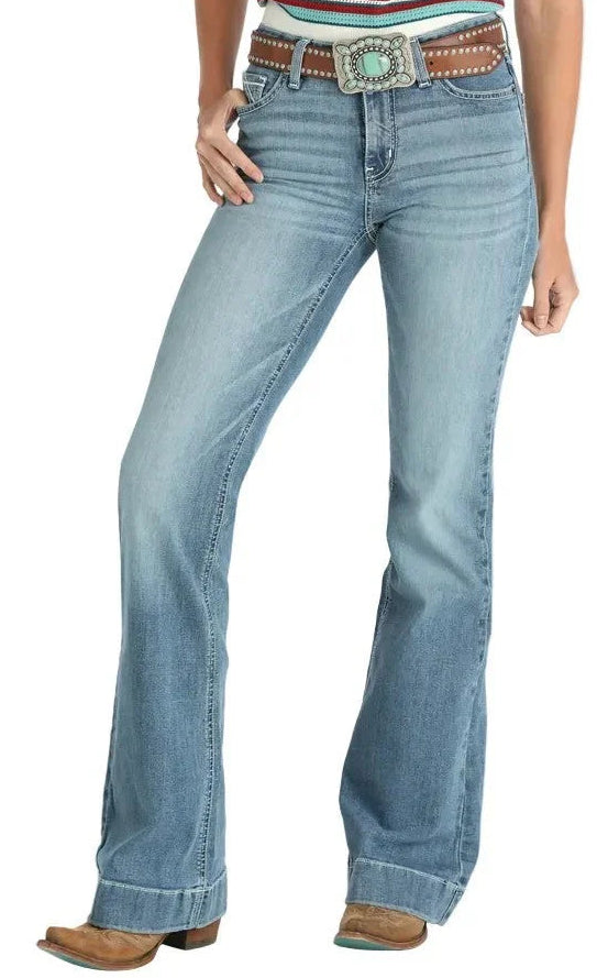 CRUEL GIRL WOMEN'S MILA MEDIUM STONE TROUSER JEANS