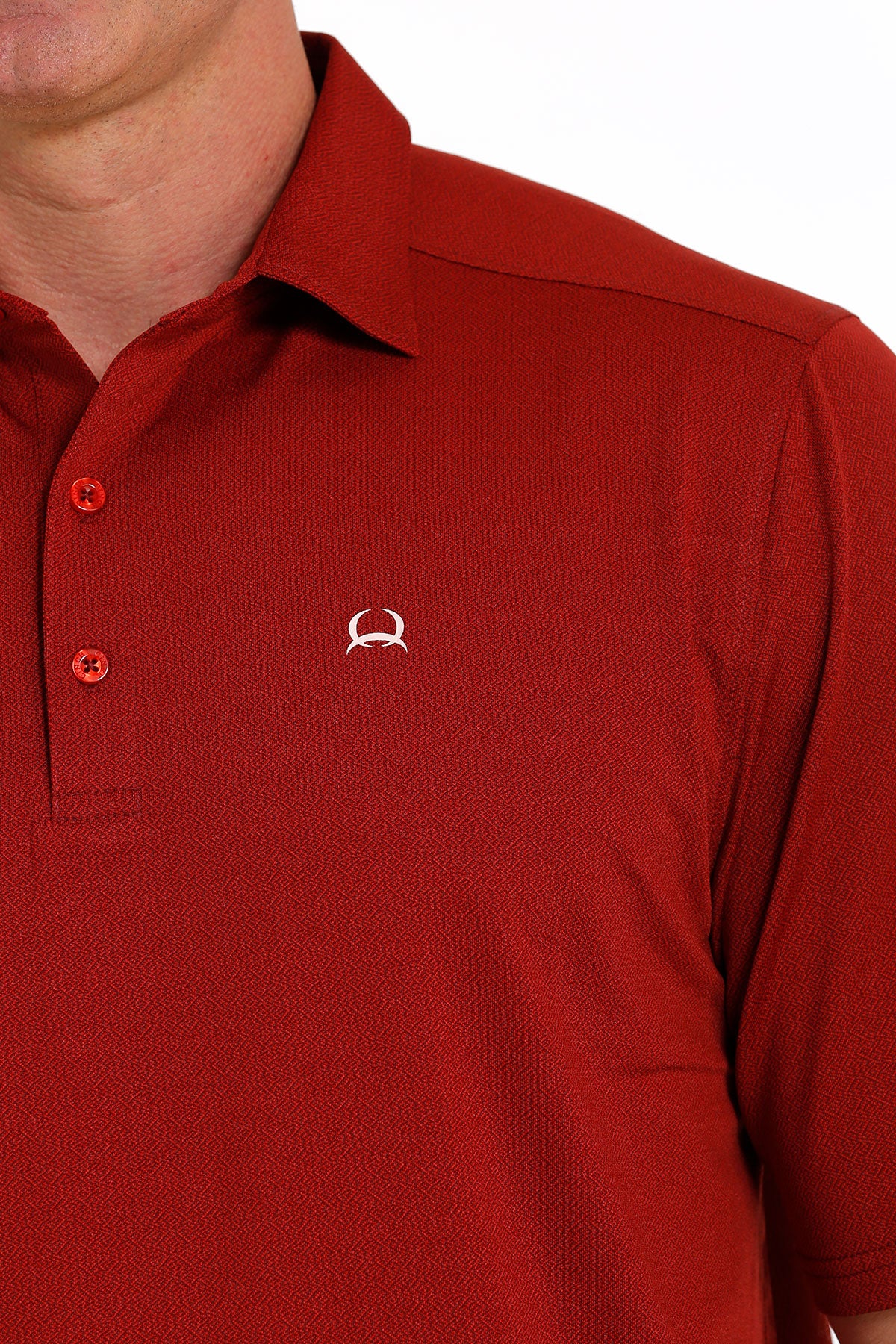 CINCH MEN'S SHORT SLEEVE ARENAFLEX POLO SHIRT - SOLID RED
