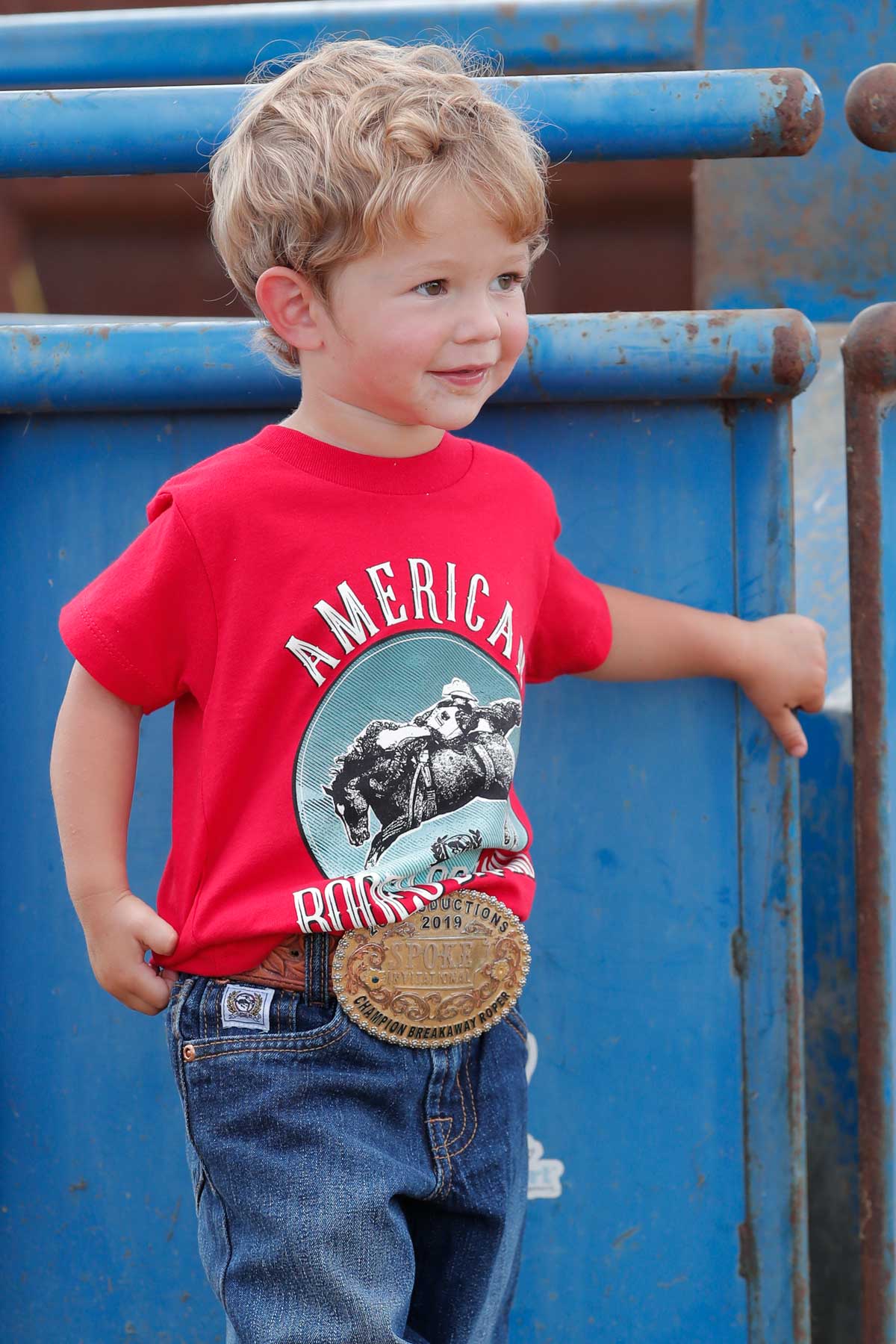 CINCH TODDLER BOY'S AMERICAN RODEO TEE - RED