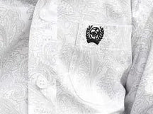 CINCH INFANT/TODDLER WHITE PAISLEY LONG SLEEVE SHIRT