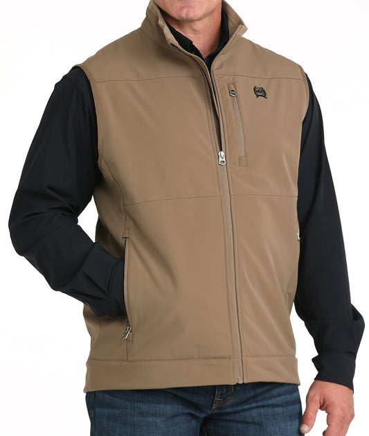 CINCH MEN'S WINDBREAKER VEST - KHAKI
