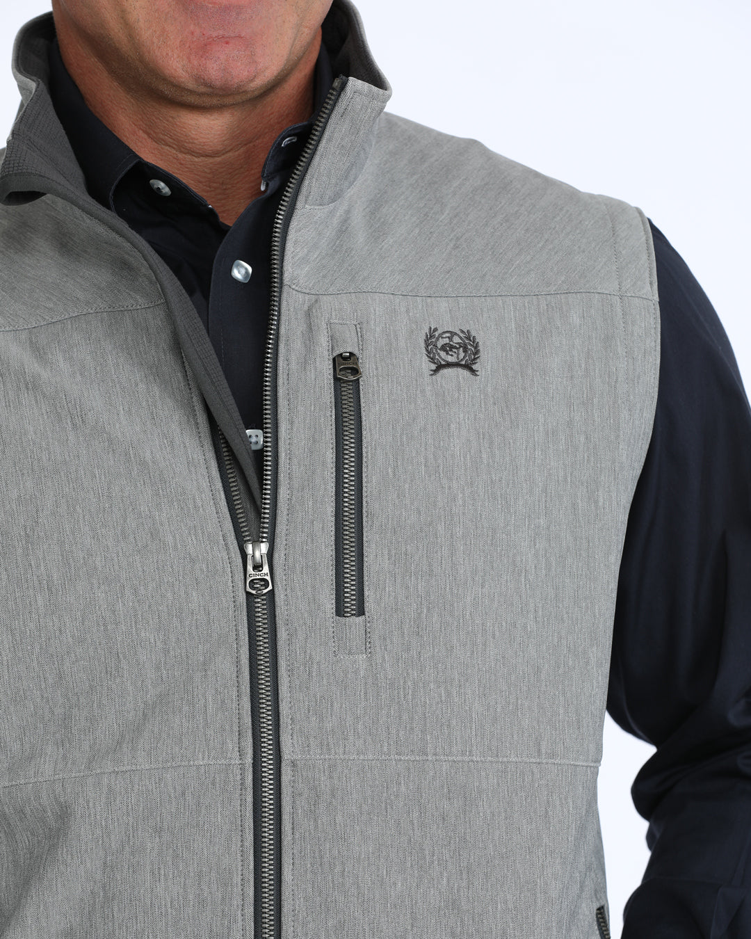 CINCH MEN'S CONCEALED CARRY BONDED VEST - GREY